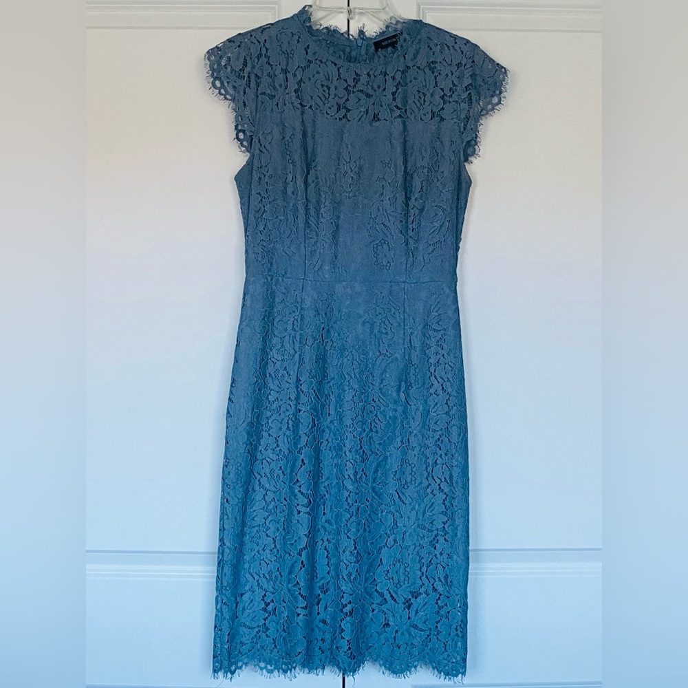 Merokeety Blue Lace Dress